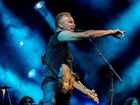 Sting performs on stage during the first edition of the Stadspark Live music festival in Groningen on June 22, 2019.