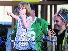 Five-year-old Kendrah spent 51 days recovering from injuries sustained in the March 28, 2020 triple homicide of her seven-year-old brother Bentlee and grandparents Sandra Henry and Denis Carrier. On May 19, she returned home and was greeted by a parade of supporters and well-wishers outside her home in Prince Albert. (Peter Lozinski / Prince Albert Daily Herald)