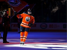 Edmonton Oilers' Leon Draisaitl (29) is announced as second star after the team beat the Colorado Avalanche 6-2 during a NHL hockey game at Rogers Place in Edmonton, on Thursday, Nov. 14, 2019.