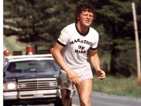 Marathon of Hope runner Terry Fox is shown in a 1981 file photo. THE CANADIAN PRESS/CP