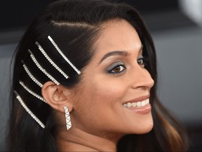 In this file photo taken on Feb. 10, 2019, actress Lilly Singh arrives for the 61st Annual Grammy Awards on in Los Angeles.