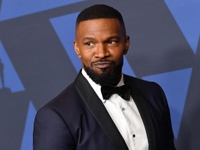 US actor Jamie Foxx arrives to attend the 11th Annual Governors Awards gala hosted by the Academy of Motion Picture Arts and Sciences at the Dolby Theater in Hollywood on October 27, 2019.