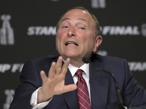 After announcing plans for a restart to this season, NHL commissioner Gary Bettman suggested on Tuesday that the league is willing to wait until Jan. 1, 2021, if necessary, to start next season.