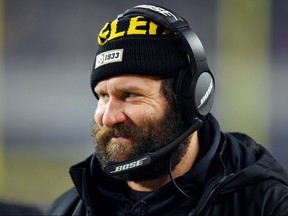 Ben Roethlisberger of the Pittsburgh Steelers looks on during the game against the Buffalo Bills at Heinz Field on December 15, 2019 in Pittsburgh.