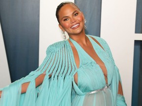 Chrissy Teigen attends the 2020 Vanity Fair Oscar Party following the Oscars at The Wallis Annenberg Center for the Performing Arts in Beverly Hills on Feb. 9, 2020.