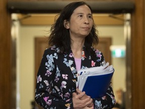 Canada's Chief Public Health Officer Theresa Tam arrives for a daily news conference on Parliament Hill, Monday, May 11, 2020 in Ottawa.
