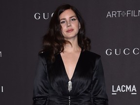 Lana Del Rey arrives for the 2018 LACMA Art+Film Gala at the Los Angeles County Museum of Art in Los Angeles on Nov. 3, 2018.