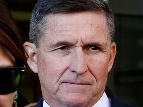 Former U.S. national security adviser Michael Flynn at U.S. District Court in Washington, D.C., Dec. 18, 2018.