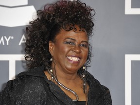 Betty Wright arrives at the Staples Center for the 54th Grammy Awards in Los Angeles, California, Feb. 12, 2012.