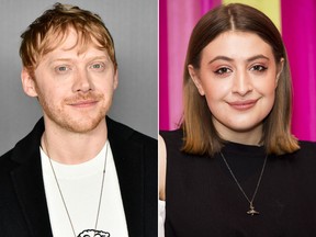Rupert Grint and Georgia Groome are pictured in file photos.