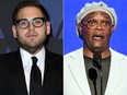 Jonah Hill, left, and Samuel L. Jackson.