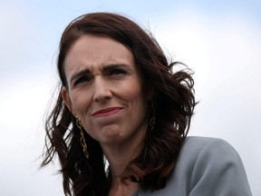 New Zealand Prime Minister Jacinda Ardern was speaking during a live TV interview from parliament when an earthquake shook the building on Monday, May 25, 2020.