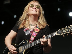 Melissa Etheridge performs at the 30th anniversary of the Oxford Stomp at Shaw Millennium Park in Calgary on Friday, July 13, 2018.
