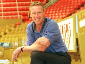 Mike Murphy poses at Maple Leaf Gardens after he was named Toronto’s head coach prior to the 1996-97 season. Murphy was just a boy when he witnessed Game 6 of the Stanley Cup final in 1967 with his dad at the Gardens.