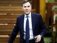 Finance Minister Bill Morneau arrives to a meeting of the special committee on the COVID-19 pandemic, as efforts continue to help slow the spread of the coronavirus disease (COVID-19), in the House of Commons on Parliament Hill in Ottawa, May 13, 2020.