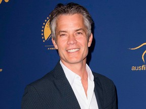 Timothy Olyphant arrives for the Australians in Film Awards Gala on Oct. 24, 2018, at Paramount Studios in Hollywood, Calif.