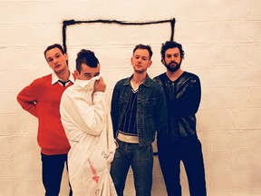 The 1975 L-R: George Daniel, Matty Healy, Adam Hann, Ross MacDonald.