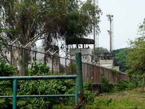 Security towers are seen at Los Llanos penitentiary after a riot erupted inside the prison leaving dozens of dead in Guanare, Venezuela May 2, 2020.