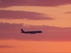 Ural Airlines aircraft flies shortly before landing at the Sochi International Airport, Russia, April 28, 2016.