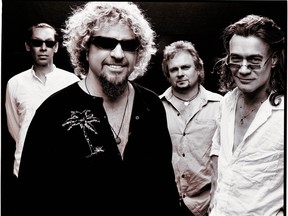 Van Halen - From left: Alex Van Halen, Sammy Hagar, Michael Anthony and Eddie Van Halen.