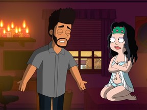 The Weeknd on "American Dad."