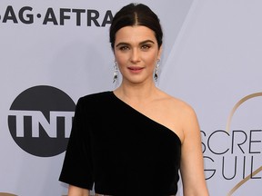 Rachel Weisz arrives for the 25th Annual Screen Actors Guild Awards at the Shrine Auditorium in Los Angeles on Jan. 27, 2019.