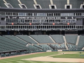 A general view of Guaranteed Rate Feld, home of the White Sox, on May 8, 2020 in Chicago.