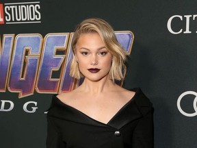 Olivia Holt attends the Los Angeles World Premiere of Marvel Studios' "Avengers: Endgame" at the Los Angeles Convention Center on April 23, 2019 in Los Angeles, California.