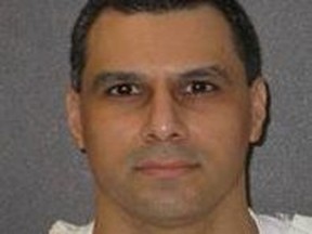 Ruben Gutierrez, who was convicted of stabbing to death an elderly mobile-home park owner during a robbery at her home with two accomplices two decades ago, is seen in this undated handout photo from the Texas Department of Corrections, made available to Reuters on June 15, 2020.