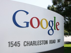 In this file photo taken on June 5, 2005 the logo of internet search engine company Google  hadquarters is seen n Mountain View in Silicon Valley, south of San Francisco.