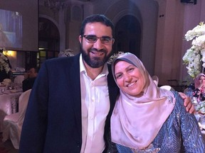 Yasser Ahmed Albaz and his wife Safaa Elashmawy are seen in an undated handout photo.