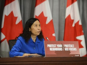 Chief Public Health Officer Dr. Theresa Tam holds a press conference on Parliament Hill amid the COVID-19 pandemic in Ottawa on Wednesday, June 17, 2020.