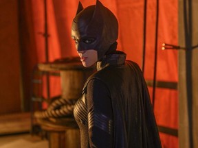 This image released by The CW shows Ruby Rose as Kate Kane/Batwoman in a scene from "Batwoman."