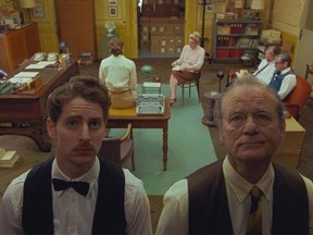 Bill Murrary, right, stars in Wes Anderson's "The French Dispatch."