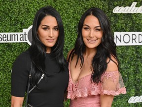 Professional wrestlers Brie and Nikki Bella aka 'The Bella Twins' attend the 2019 Couture Council Award Luncheon honoring French iconic footwear designer Christian Louboutin at the David H. Koch Theater on September 04, 2019 in New York City.