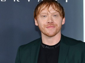 English actor Rupert Grint arrives for Apple TV+ premiere of "Servant" at BAM Howard Gilman Opera House in Brooklyn, New York on Nov. 19, 2019.