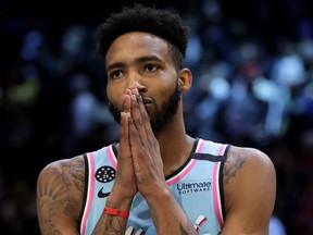 Derrick Jones Jr. of the Miami Heat celebrates after winning the 2020 NBA All-Star - AT&T Slam Dunk Contest during State Farm All-Star Saturday Night at the United Center on February 15, 2020 in Chicago, Illinois.