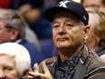 Actor Bill Murray attends the game between the Xavier Musketeers and the Wisconsin Badgers during the second round of the 2016 NCAA Men's Basketball Tournament at Scottrade Center on March 20, 2016 in St Louis, Miss.