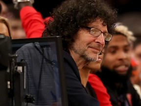Howard Stern attends the game between the New York Knicks and the Cleveland Cavaliers at Madison Square Garden on Dec. 7, 2016 in New York City.