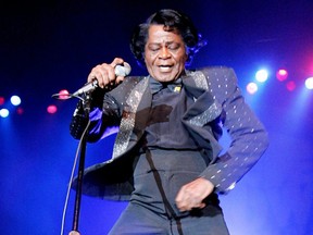 James Brown performs at the Shaw Conference Centre in Edmonton, Dec. 7, 2004.