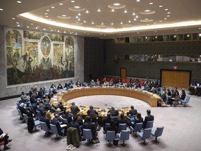 The Security Council meets on the situation in Syria, Thursday, Oct. 24, 2019 at United Nations headquarters