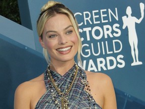 Margot Robbie arrives at the 26th Annual SAG Awards at Shrine Auditorium in Los Angeles.