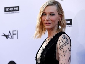 FILE PHOTO: Actor Cate Blanchett poses at the 46th AFI Life Achievement Award Gala in Los Angeles, California, U.S., June 7, 2018. REUTERS/Mario Anzuoni/File Photo ORG XMIT: FW1
