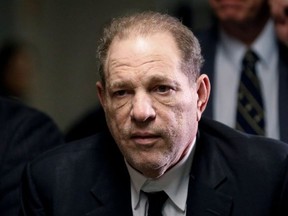 Film producer Harvey Weinstein departs Criminal Court on the first day of a sexual assault trial in the Manhattan borough of New York City, Jan. 6, 2020.