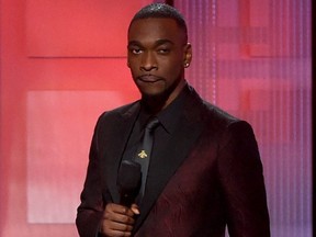 Jay Pharoah speaks onstage during the 2016 American Music Awards at Microsoft Theater on November 20, 2016 in Los Angeles.