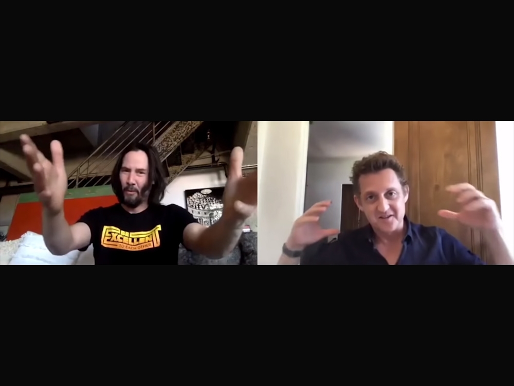 Keanu Reeves, Alex Winter honour San Dimas High School seniors | Canoe.Com