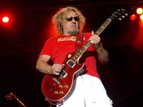 Sammy Hagar rocks the crowd at Rock The Park in Harris Park in London, Ont., July 25, 2014.