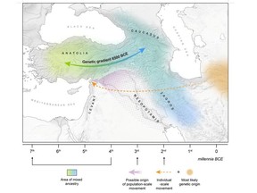 West Asia, which includes Anatolia (present-day Turkey), the Northern Levant and the Southern Caucasus is seen in a partial map obtained by Reuters June 1, 2020.