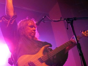 Sweet classic lineup member and bassist Steve Priest plays to a packed house in Sault Ste. Marie, Mich., Feb. 9, 2013.