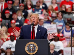 U.S. President Donald Trump speaks at a campaign rally in Charlotte, North Carolina, U.S. March 2, 2020.